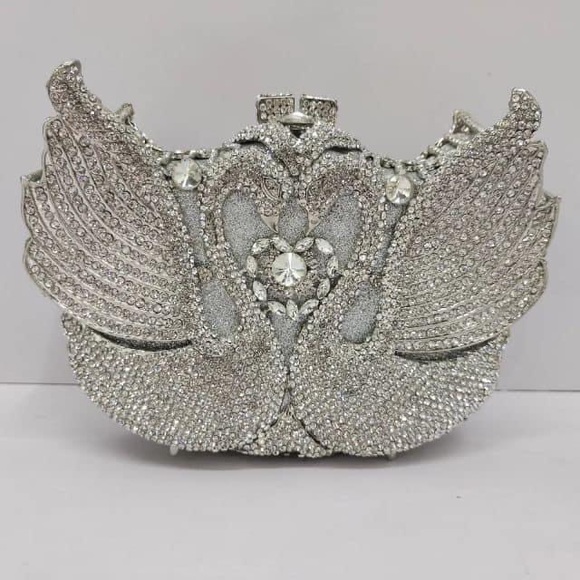 The Love Birds Rhinestones Clutch Purse